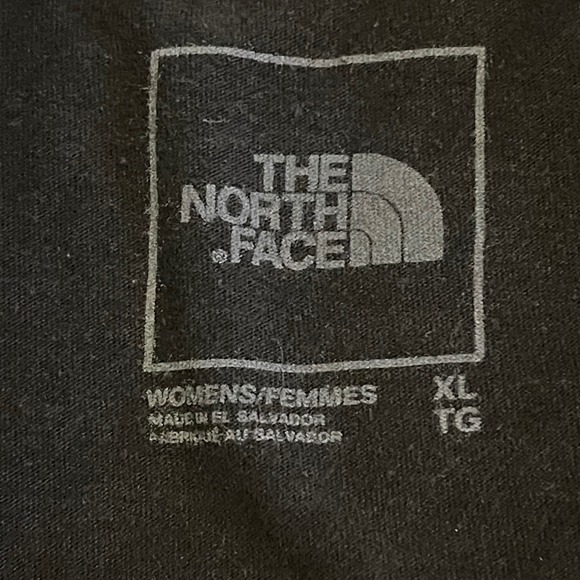 The North Face Womens Black Cotton Logo T Shirt Size XL Hiking Lightweight Tee - Picture 3 of 7